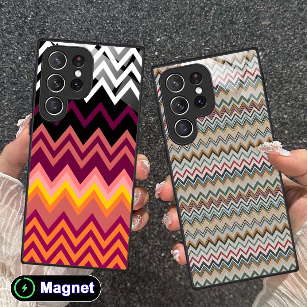 Phone Cases With Magnet - Fashion Wave Stripe Phone Case for