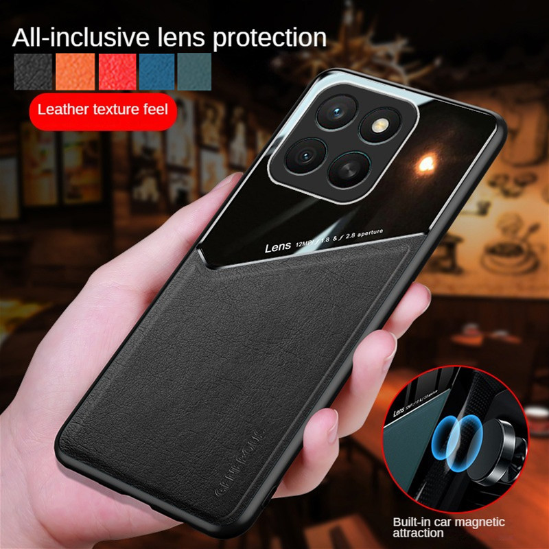 Phone Cases With Magnet - Leather Texture Phone Case For Motorola