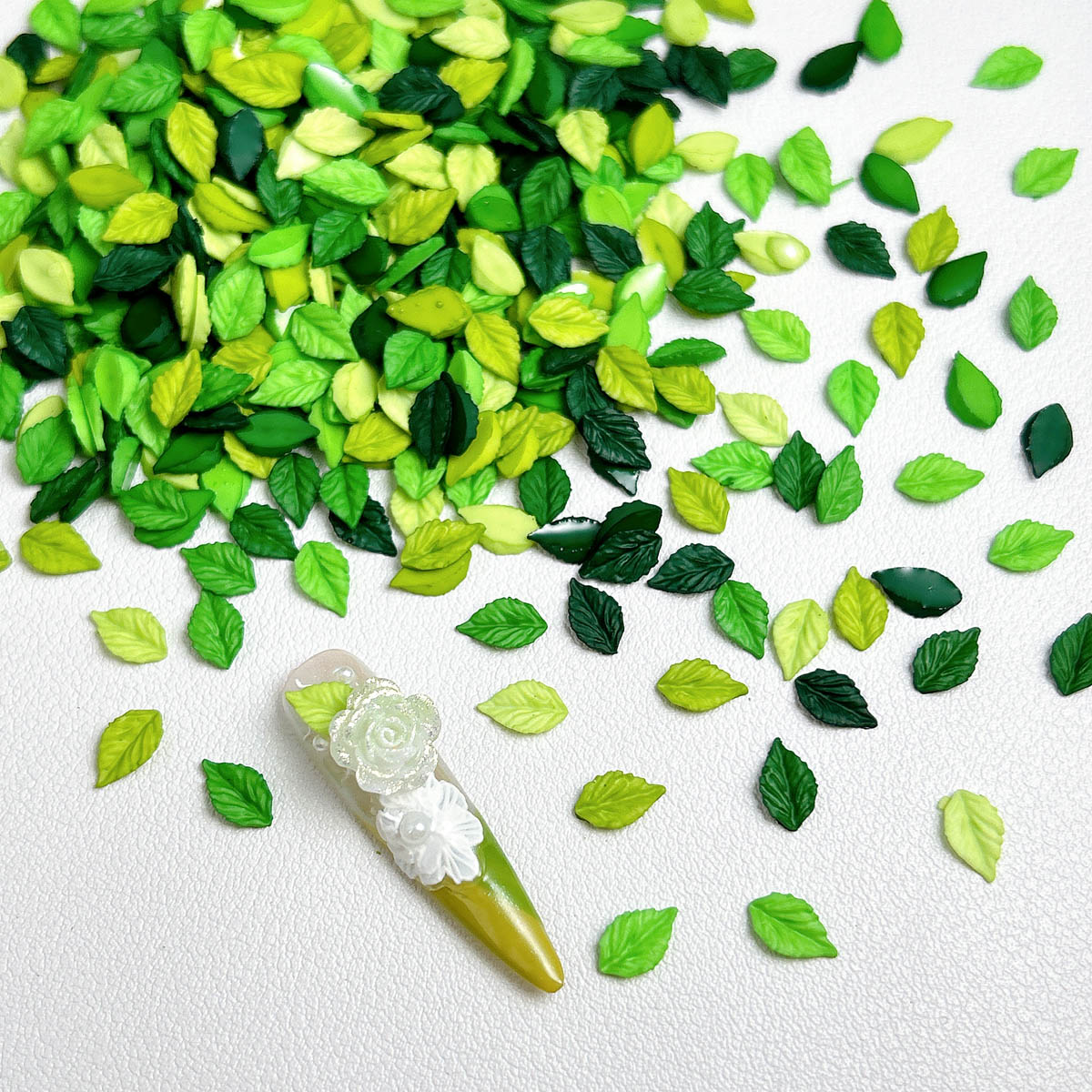 Phone Cases Europe - 50PCS Solid Color Minimalist Leaf Resin