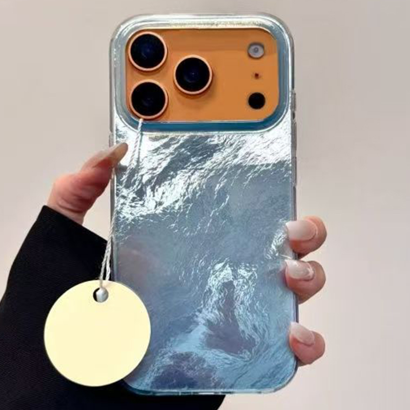Phone Cases Brown - INS Style Blue Blending Print Phone