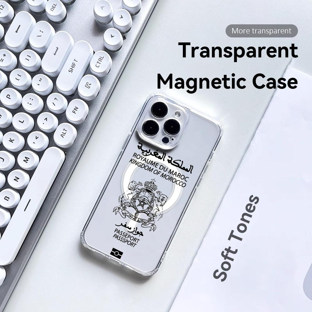 Phone Cases With Magsafe - Cool Morocco Passport Phone Case For