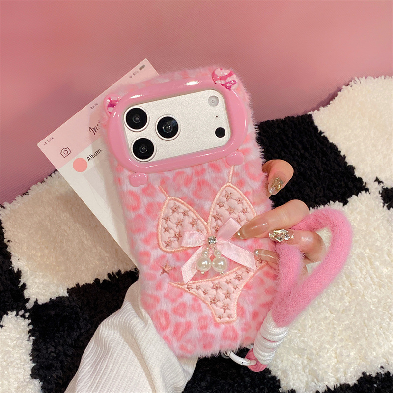 Phone Cases Iphone 16 - Luxury Leopard Print Bikini Pattern Plush