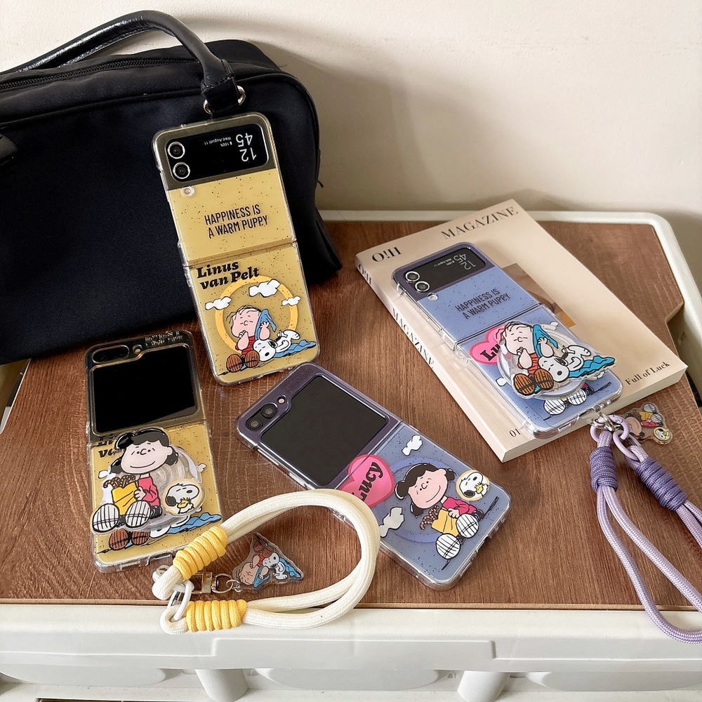 Phone Cases Brown - Cute Cartoon Snoopy Charlie Brown Magnetic