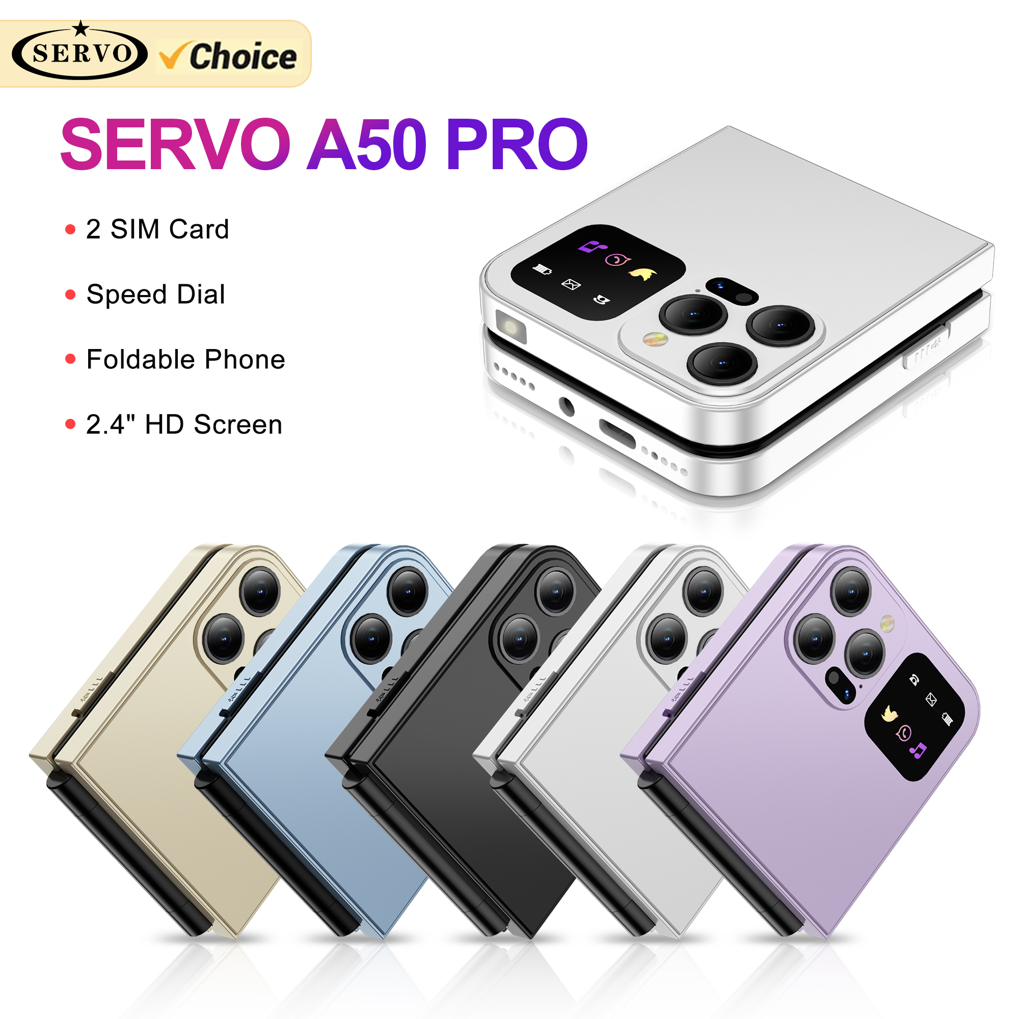 Phone Cases Verizon - SERVO A50 Pro Flip Phone Dual