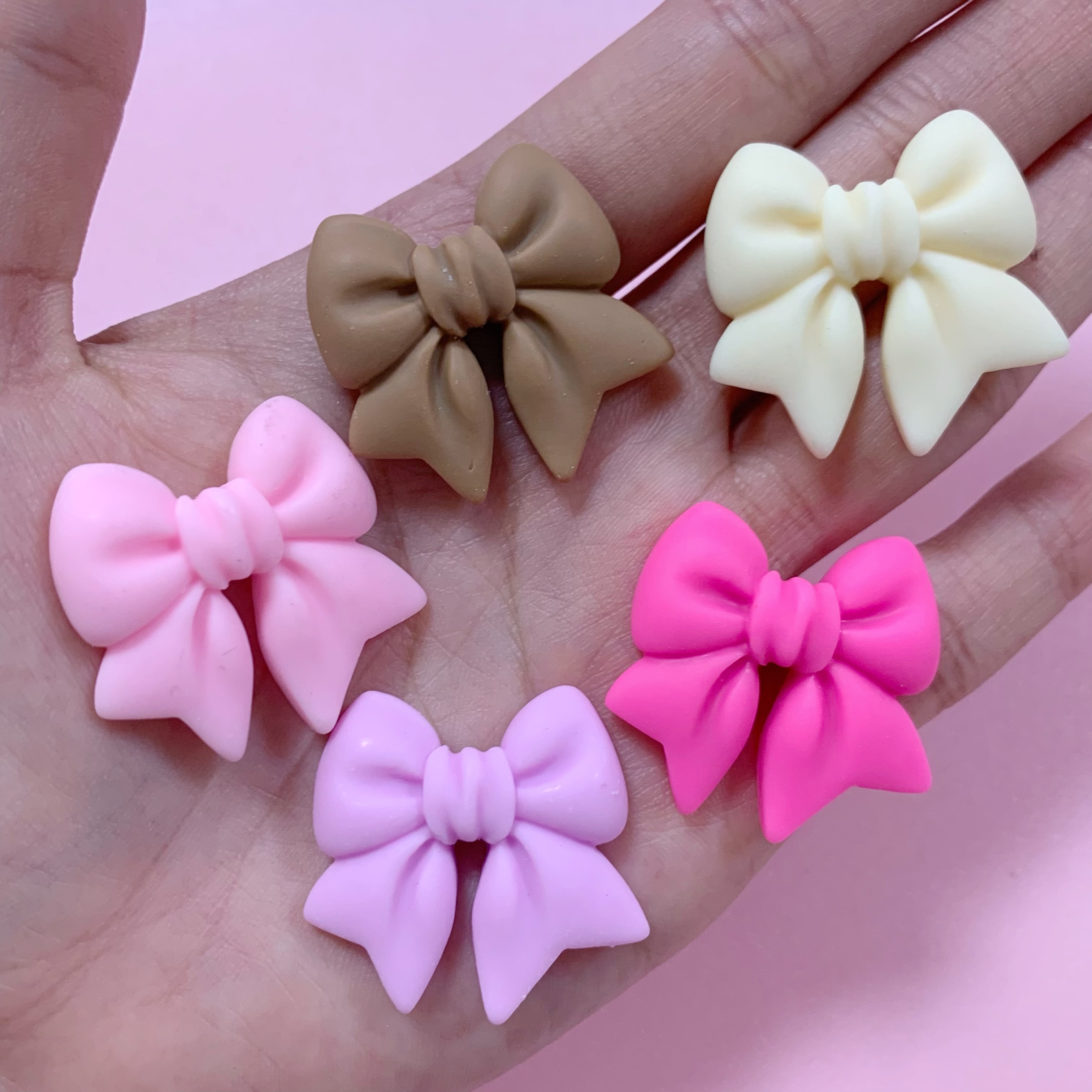 Phone Cases Europe - 10Pcs Rose Beige Pink Purple Ribbon