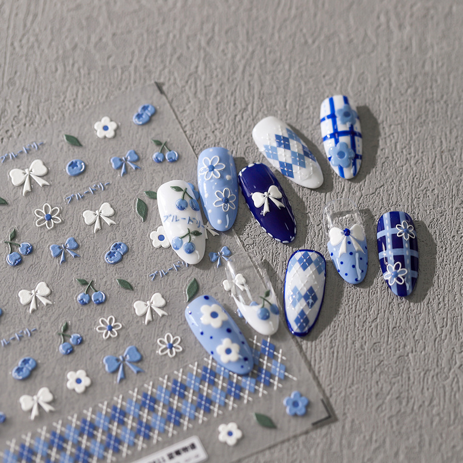 Phone Cases Europe - 1Pc 3D Nail Art Stickers Little