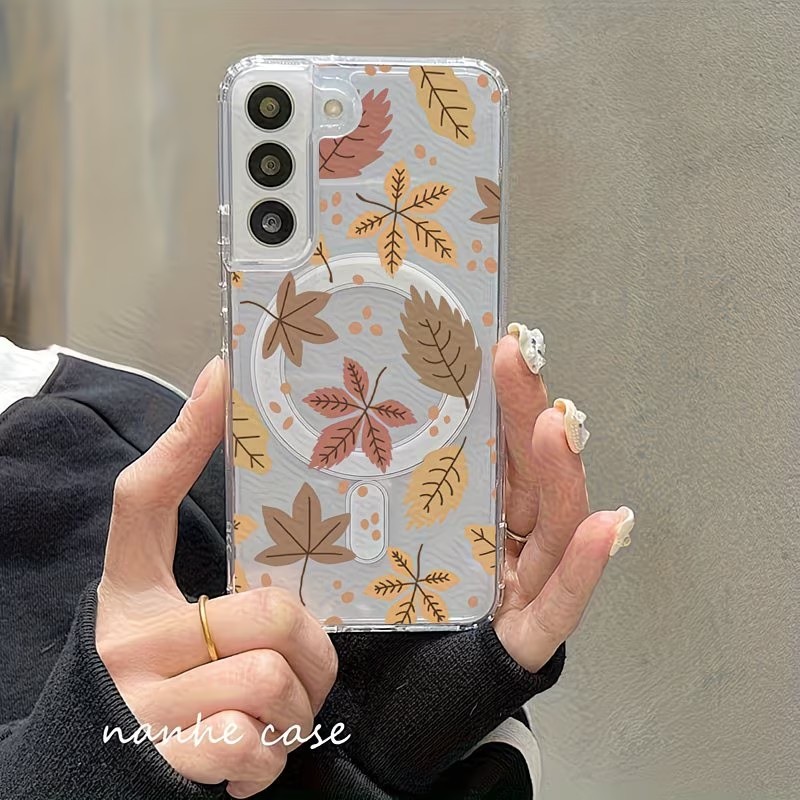 Maple Leaf Pattern Phone Case  - Phone Cases With Magsafe recension och pris