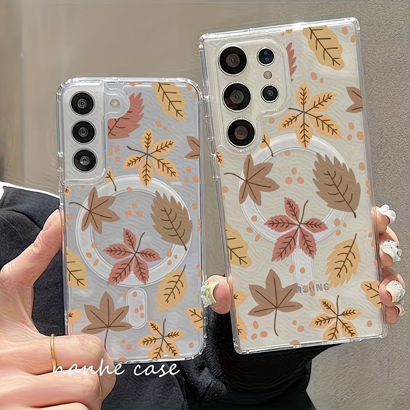 Maple Leaf Pattern Phone Case  - Phone Cases With Magsafe recension och pris