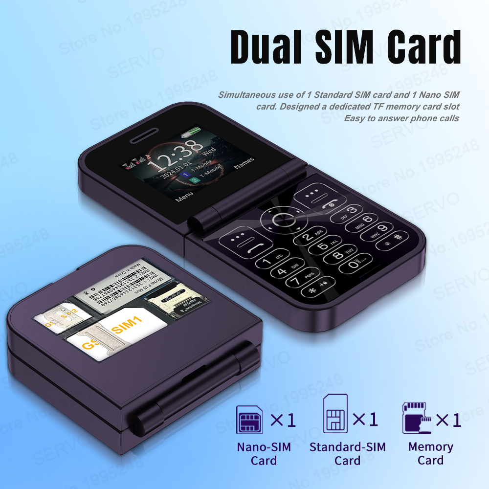 SERVO F15 Mini GSM Flip Mobile - Phone Cases Verizon recension och pris