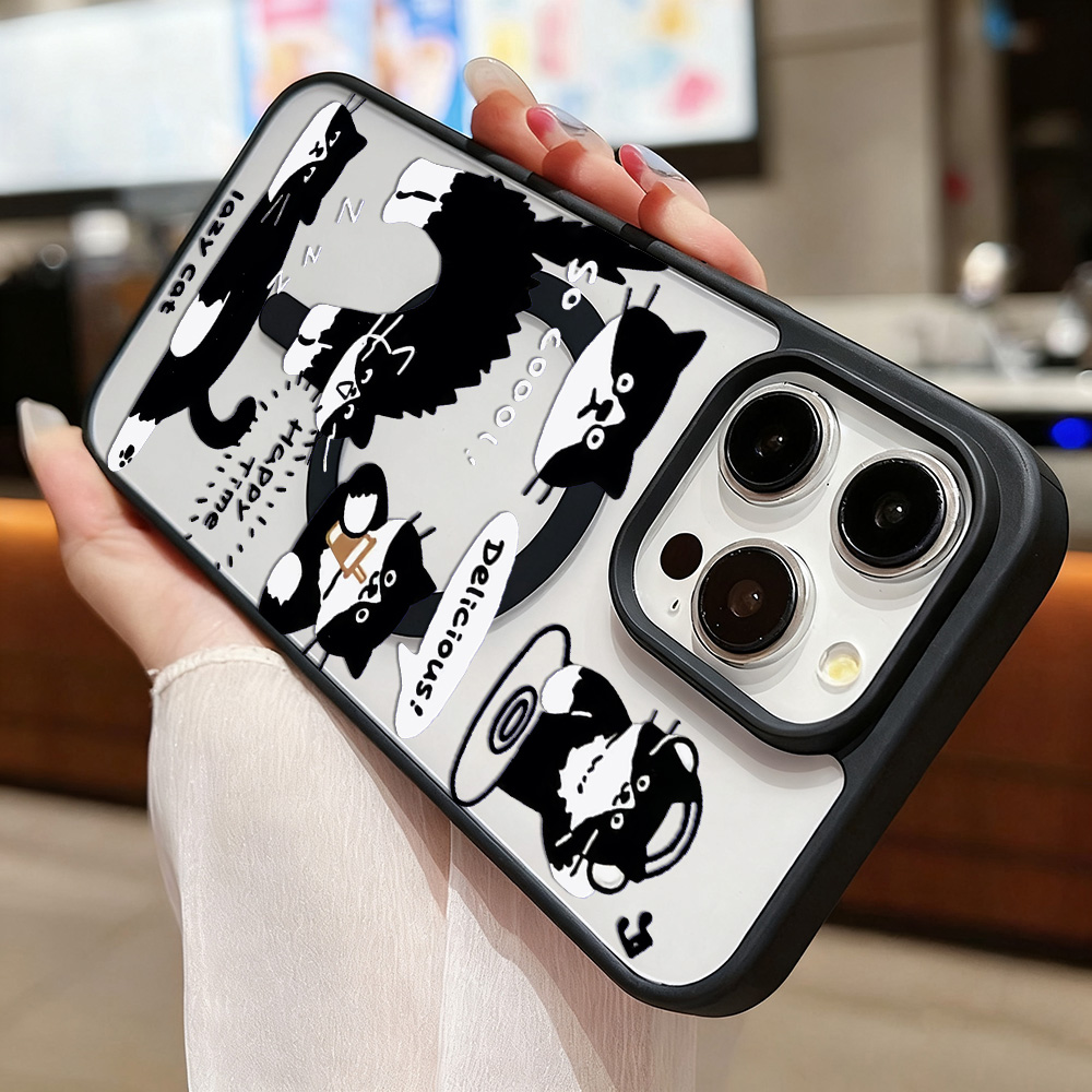 Funny Black Cat Wireless Charg - Phone Cases With Magsafe recension och pris