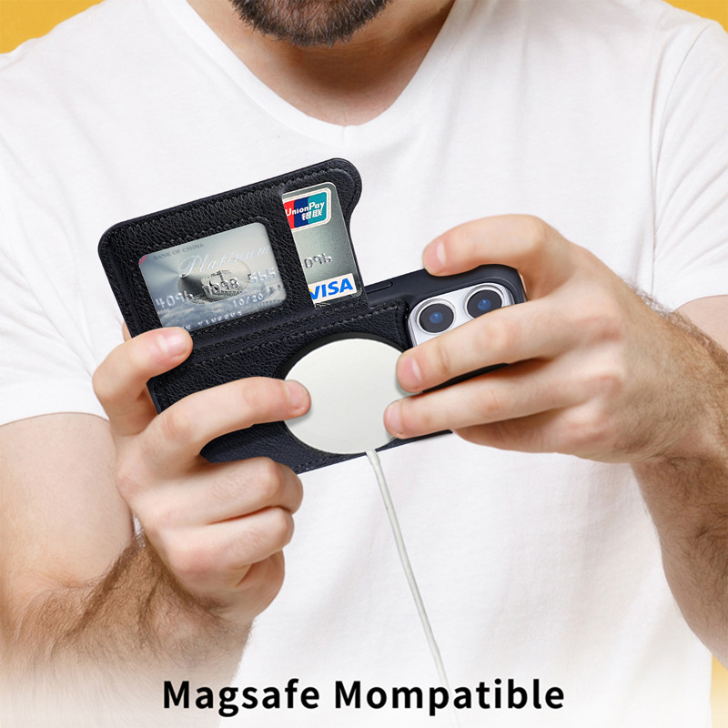 For Magsafe Magnetic Flip Leat - Phone Cases With Magnet recension och pris