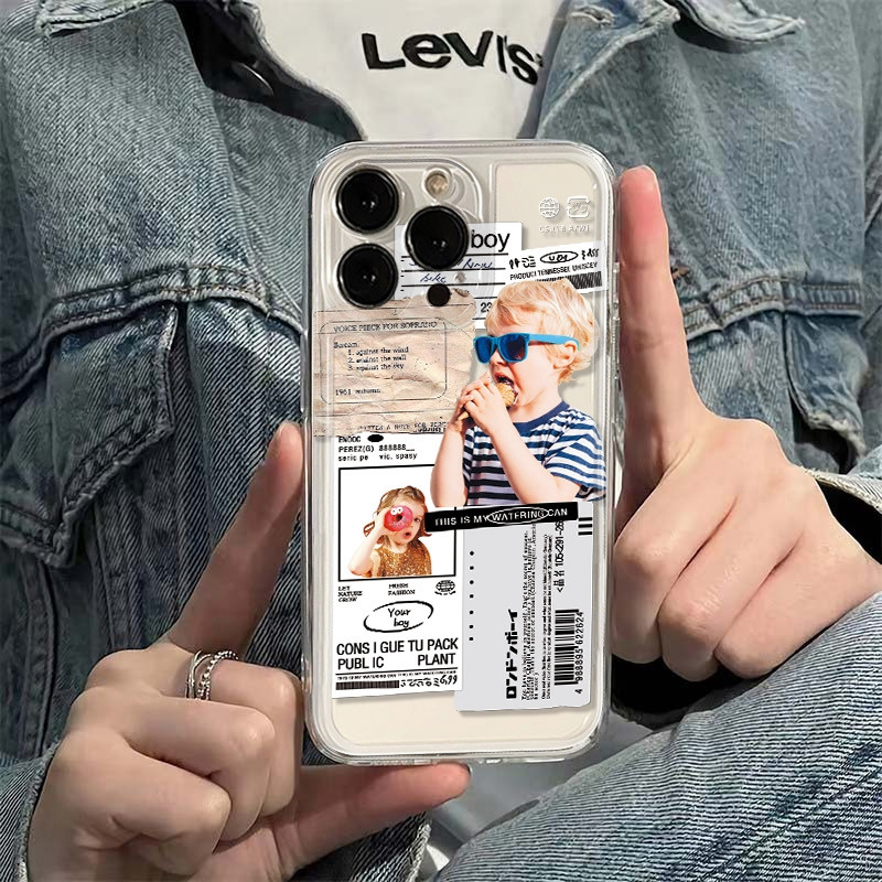 Fashion Blonde Little Boy Phon - Phone Cases Xr Boys recension och pris