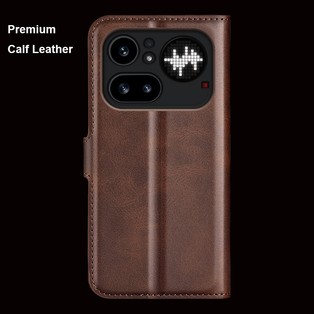 Premium Calf Leather Flip Case - Phone Cases Nothing 3A recension och pris