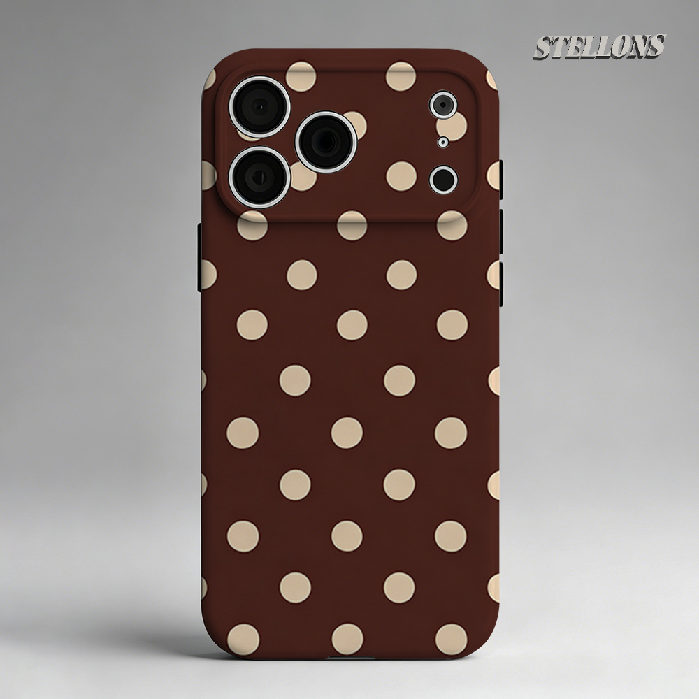 Brown Beige Polka Dot Phone Ca - Phone Cases Brown recension och pris