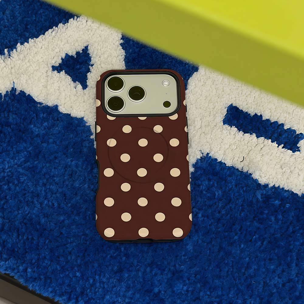 Brown Beige Polka Dot Phone Ca - Phone Cases Brown recension och pris