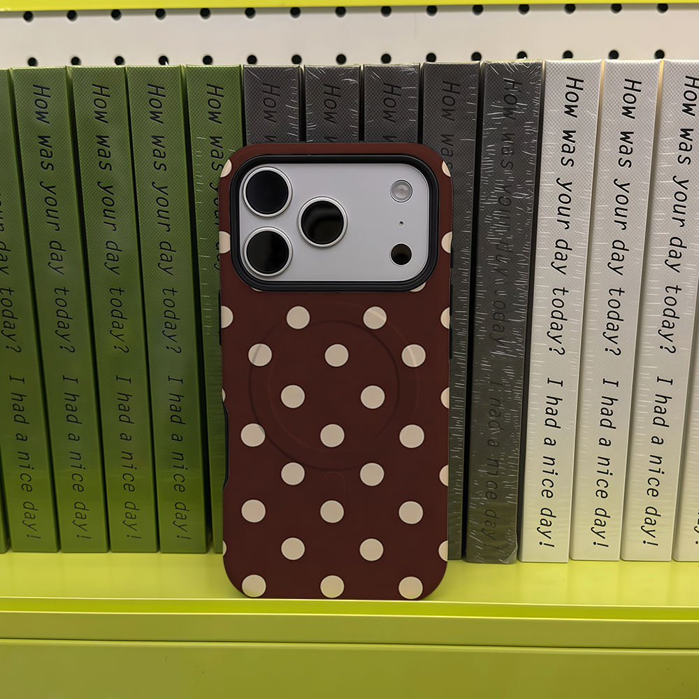Brown Beige Polka Dot Phone Ca - Phone Cases Brown recension och pris