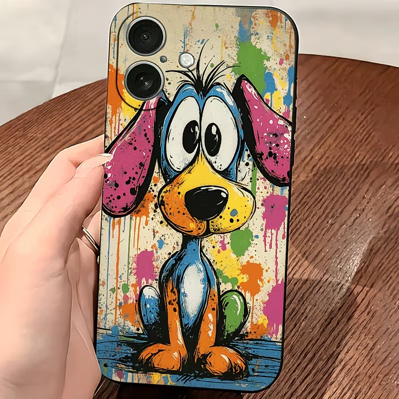 Graffiti Colored Puppy TPU Pho - Phone Cases Iphone 16 recension och pris