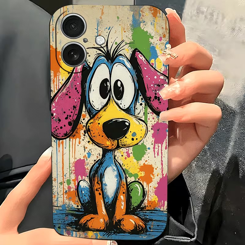 Graffiti Colored Puppy TPU Pho - Phone Cases Iphone 16 recension och pris