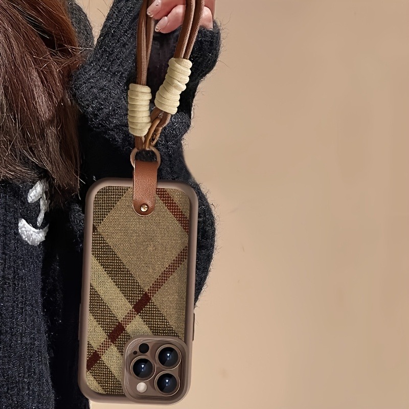 Brown Stripes Lanyard Strap Ro - Phone Cases Brown recension och pris