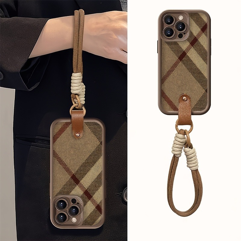 Brown Stripes Lanyard Strap Ro - Phone Cases Brown recension och pris