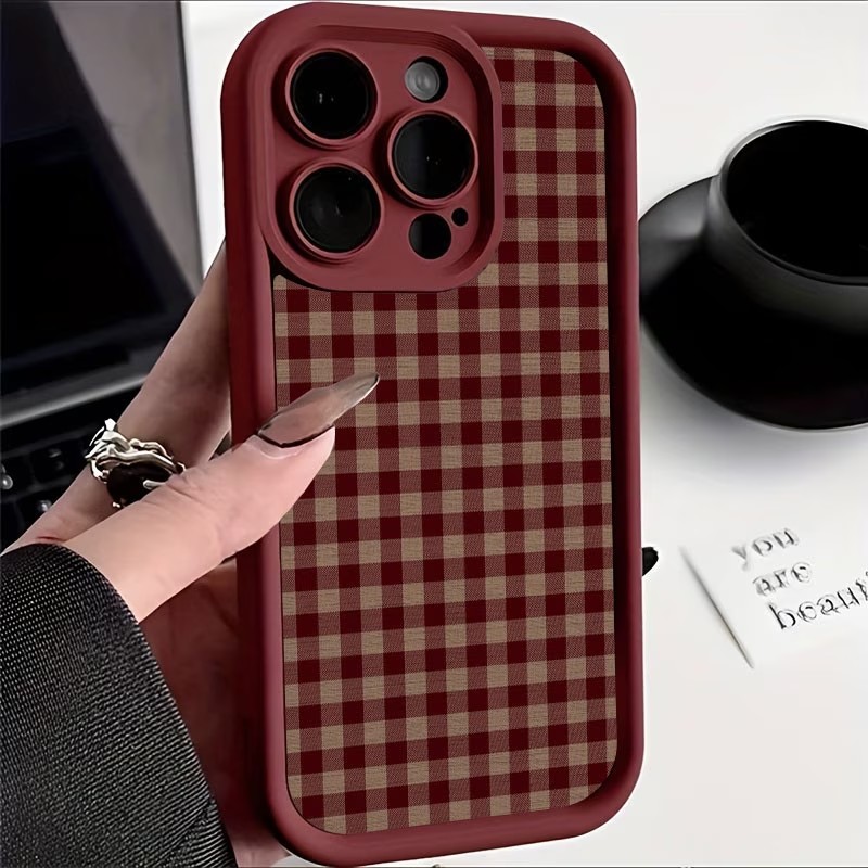 Wine Red Vintage Red-Brown Pla - Phone Cases Brown recension och pris
