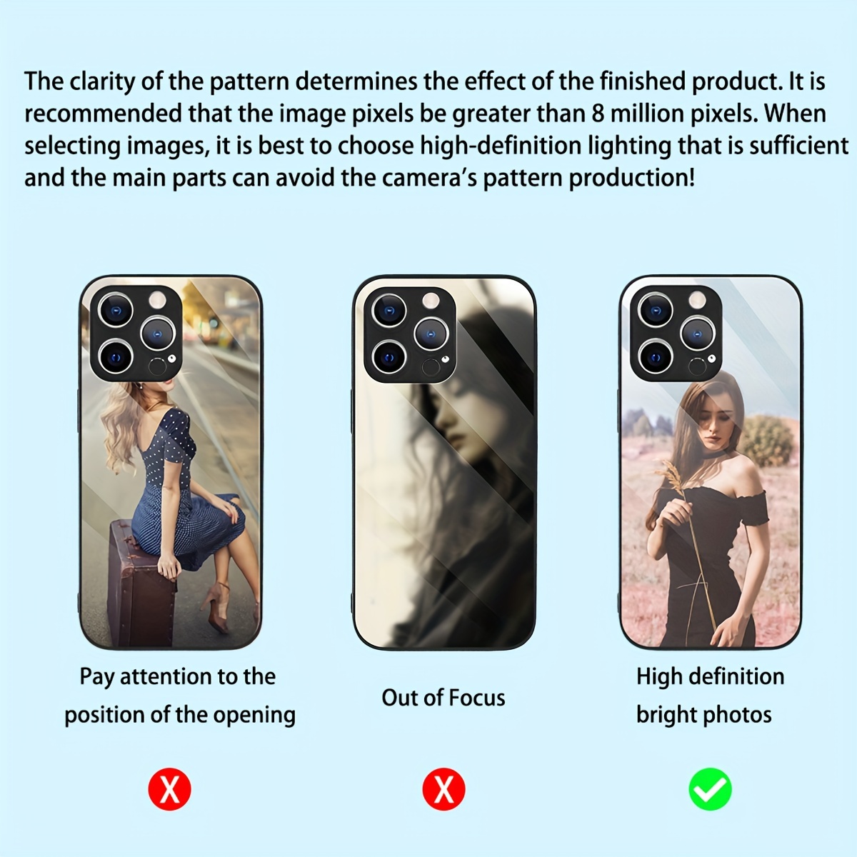 Custom Photo Mirror Glass Case - Phone Cases Customized recension och pris