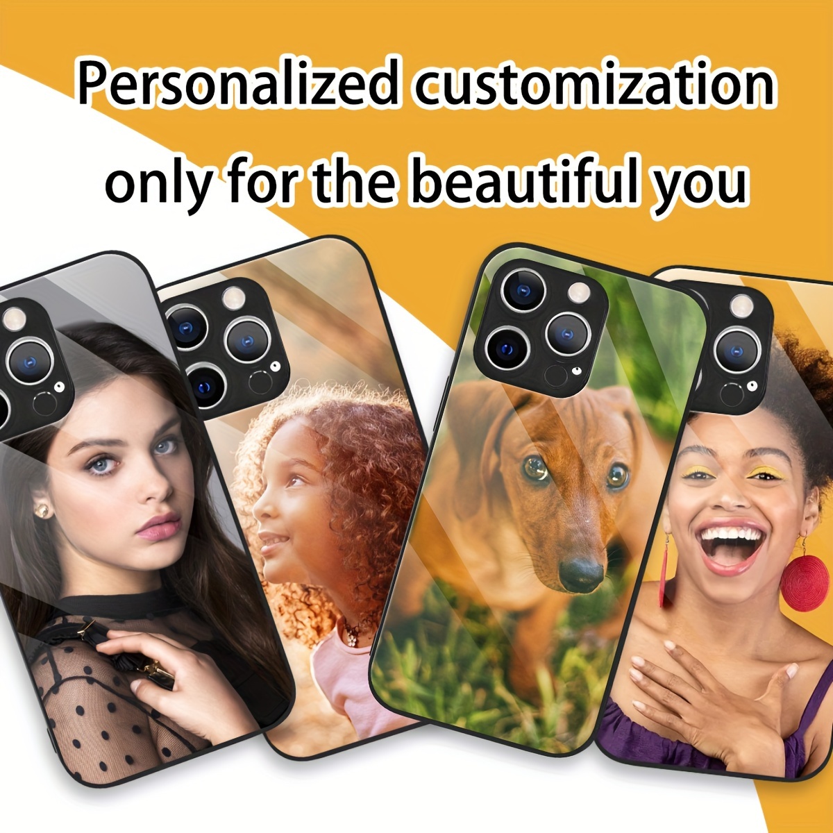 Custom Photo Mirror Glass Case - Phone Cases Customized recension och pris