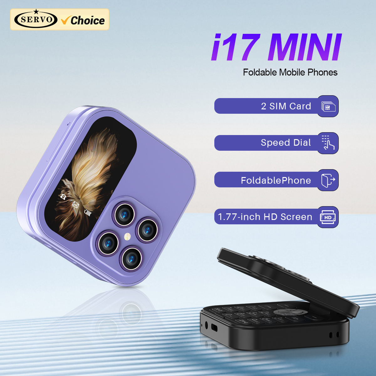New SERVO i17 Mini Palm Flip M - Phone Cases Verizon recension och pris