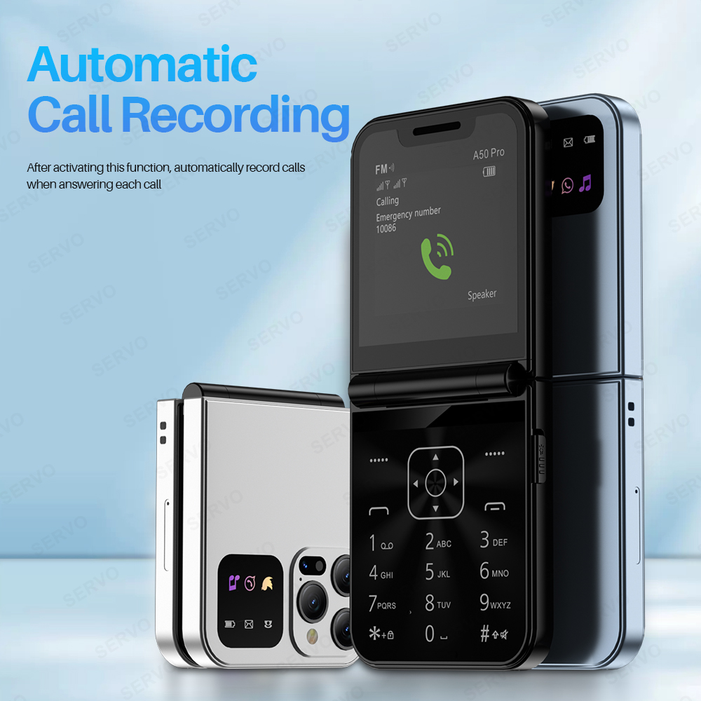 SERVO A50 Pro Flip Phone Dual  - Phone Cases Verizon recension och pris