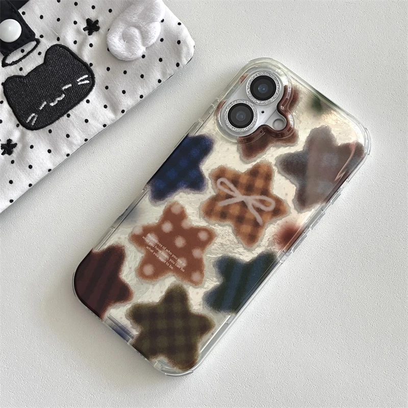 Korean Winter Cute Brown Check - Phone Cases Brown recension och pris