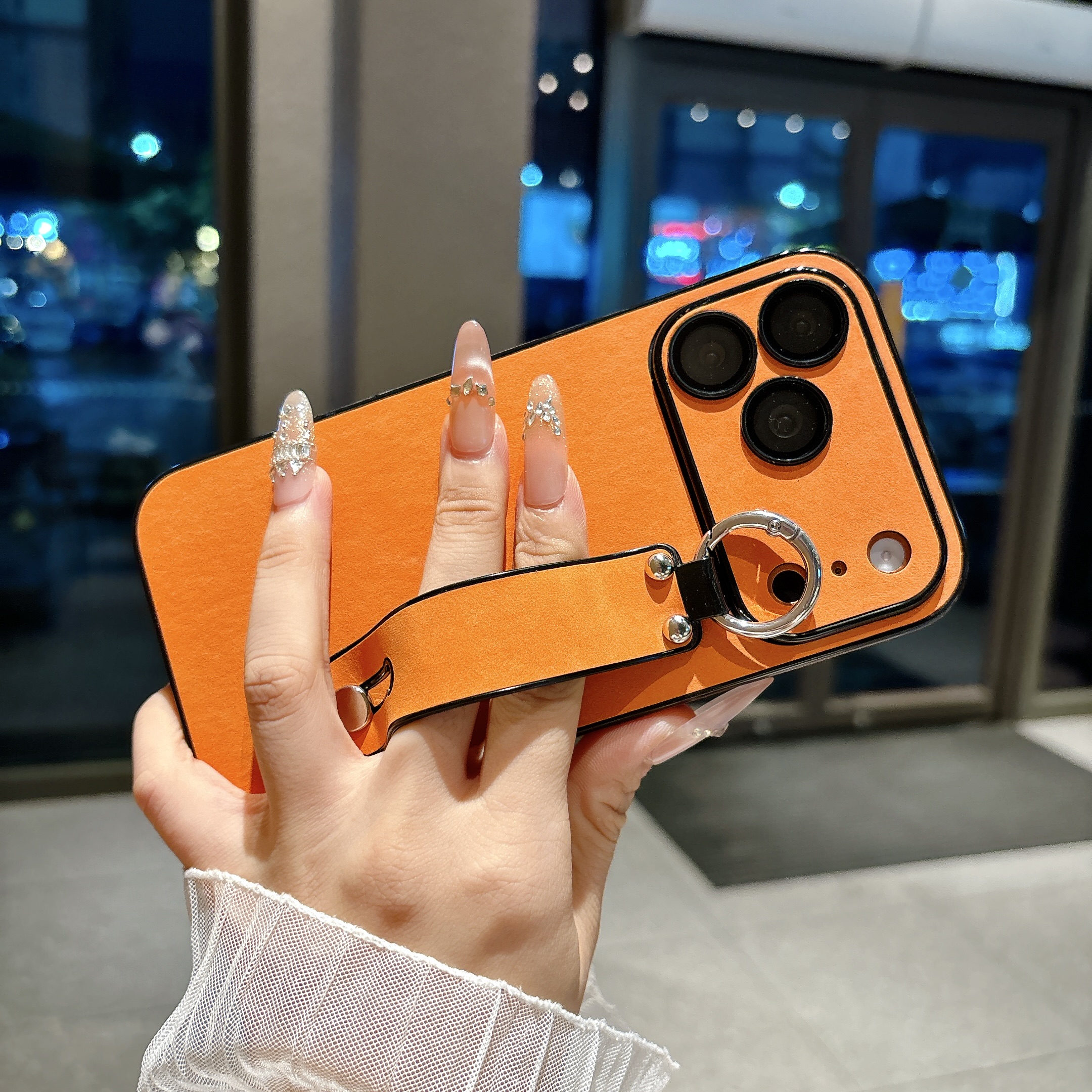 Suede Leather Wrist Strap Hold - Phone Cases Iphone 16 recension och pris