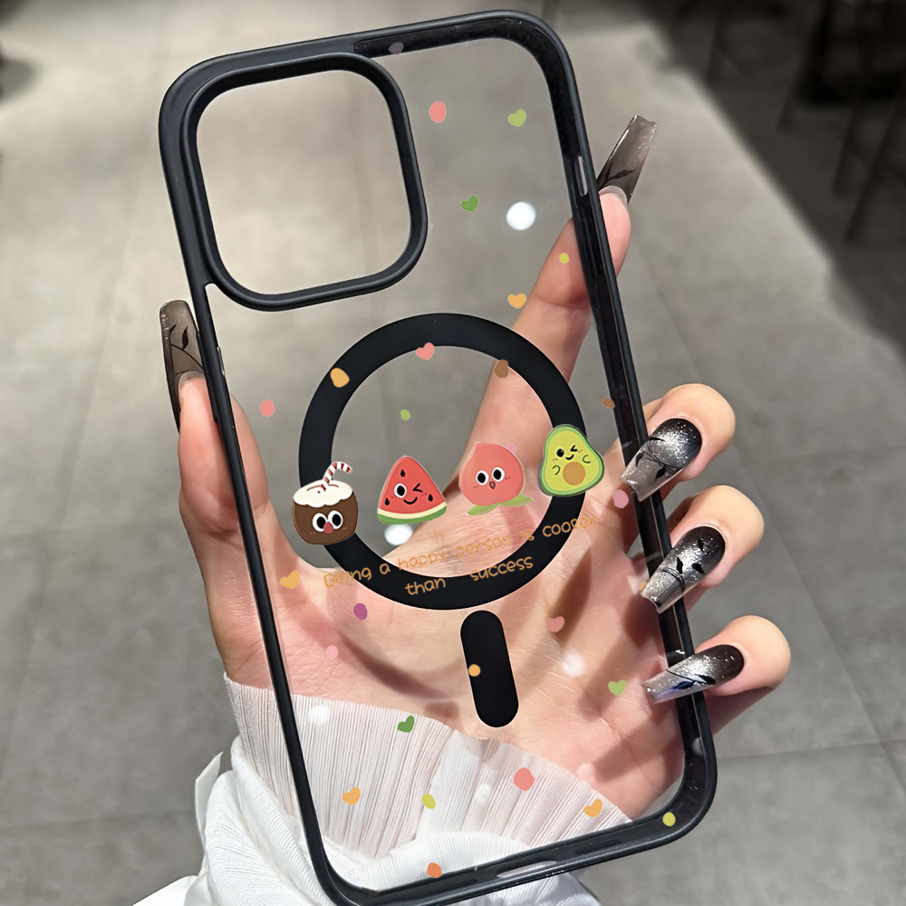 Cute Cherry Fruit Clear Case F - Phone Cases With Magsafe recension och pris