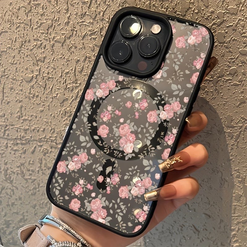 Pink Tiny Rose Clear Magnetic  - Phone Cases With Magnet recension och pris