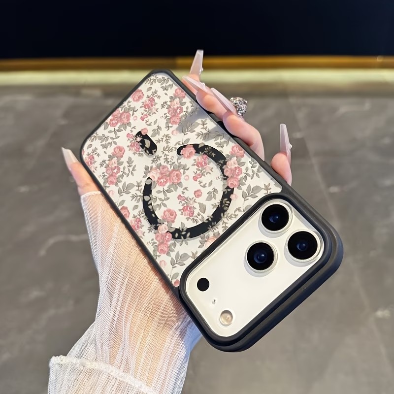 Pink Tiny Rose Clear Magnetic  - Phone Cases With Magnet recension och pris