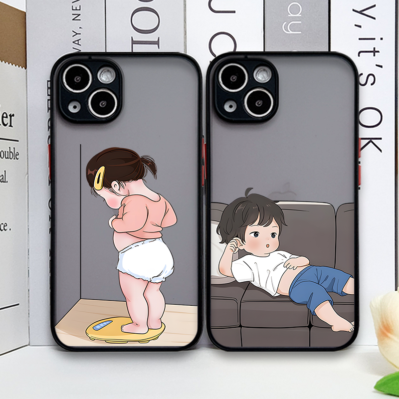 Creative Cartoon Boy Girl Pair - Phone Cases Xr Boys recension och pris