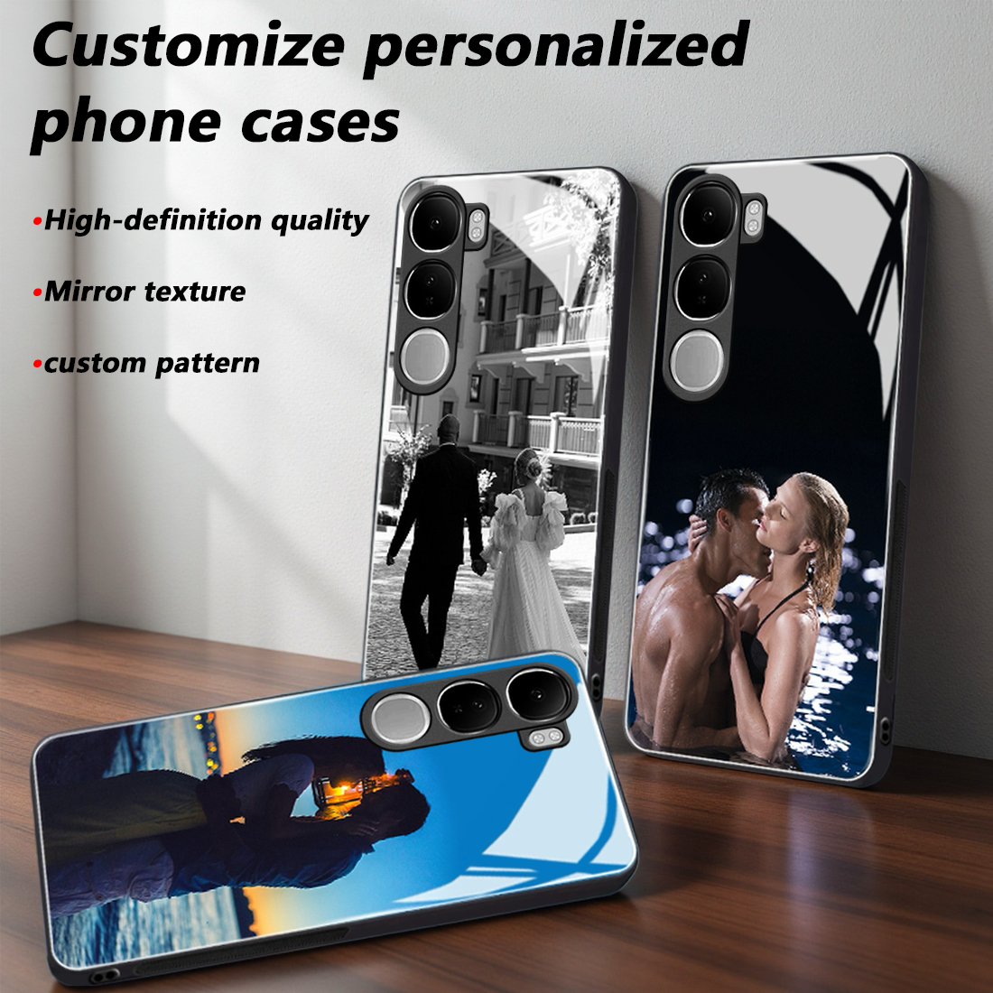 Custom Photo Mirror Glass Phon - Phone Cases Customized recension och pris