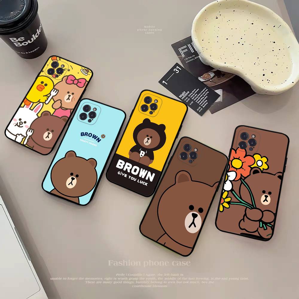 L-Lines Friends B-Brown Bear P - Phone Cases Brown recension och pris