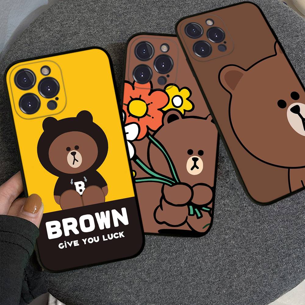 L-Lines Friends B-Brown Bear P - Phone Cases Brown recension och pris
