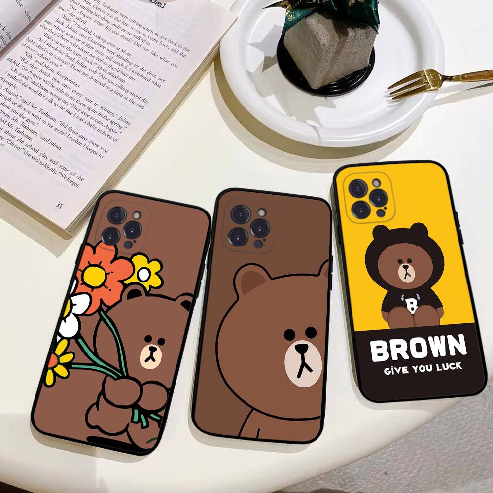 L-Lines Friends B-Brown Bear P - Phone Cases Brown recension och pris