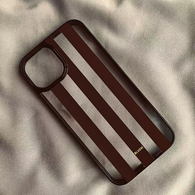 Clear Brown Stripes Phone Case - Phone Cases Brown recension och pris