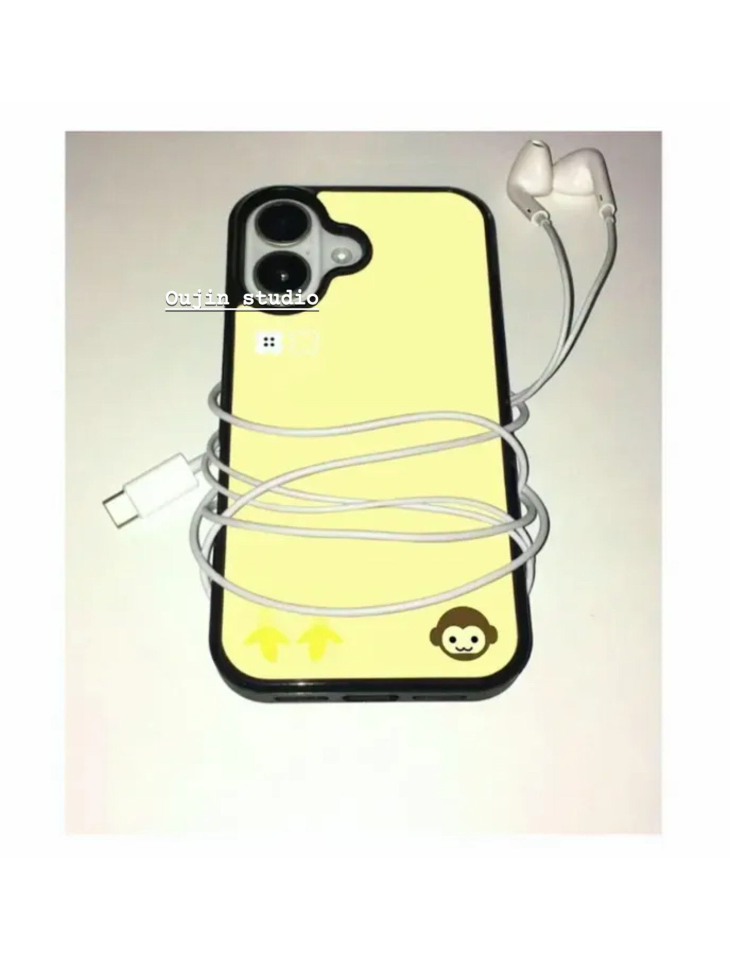 Korean Ins Brown Yellow Banana - Phone Cases Brown recension och pris