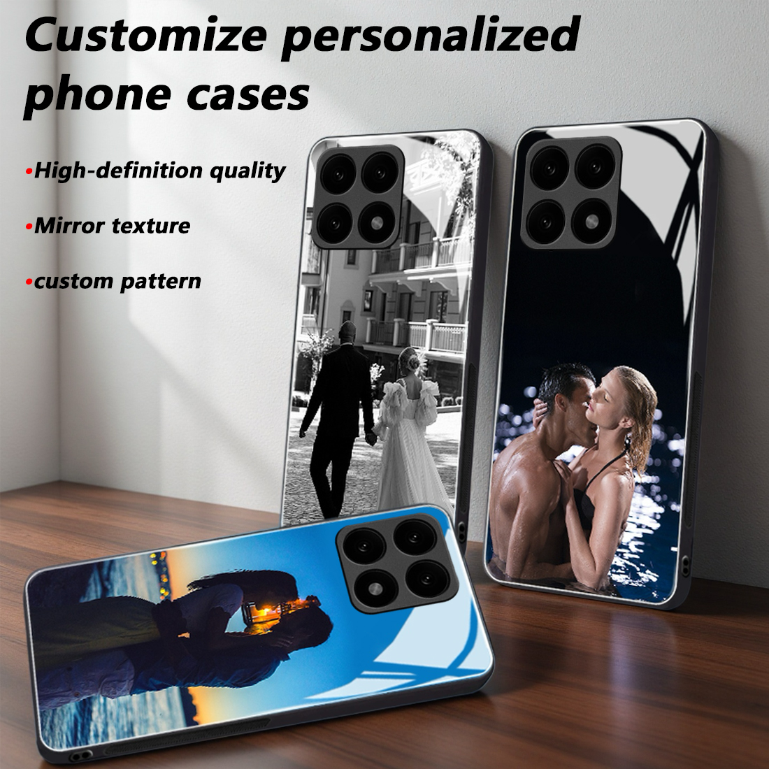 Custom Photo Mirror Glass Phon - Phone Cases Customized recension och pris